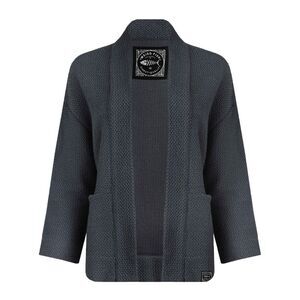 Weird Fish Womens/Ladies Santosh Macaroni Cropped Cardigan / Navy